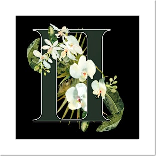 Gemini Horoscope Zodiac White Orchid Design Posters and Art